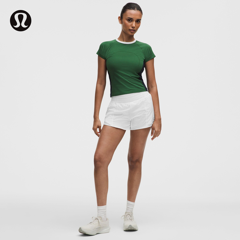 Hotty Hot Women's Sports High-Waisted Shorts 4"* Lined Style Quick-Dry丨Lululemon丨Lw7Dcns