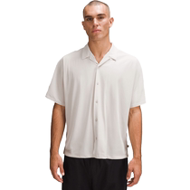 LAB Mens Cupro Cuban Collar Shirt Tops丨lululemon丨LM3EYJS