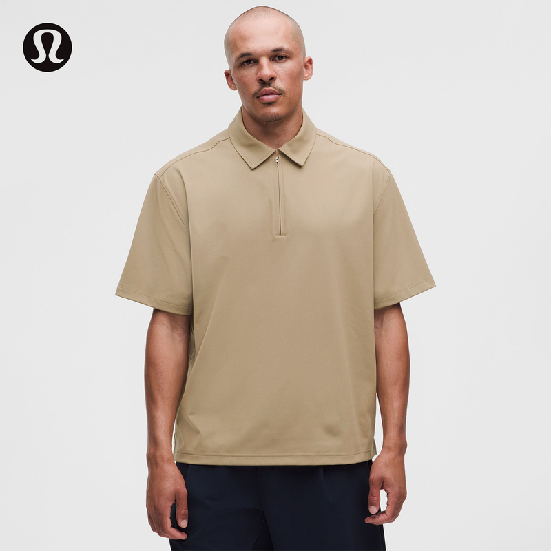Daydrift ™ Men's Ultra-Loose 1/4-Zip Polo Shirt Short Sleeve丨Lululemon丨Lm3Gags