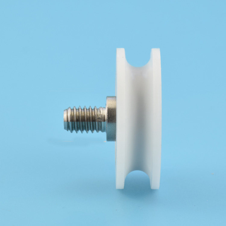 M6 screw thread screw 34mm with grooved pulley plastic-coated engineering plastic roller M6*34