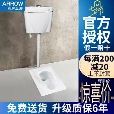 WRIGLEY one-piece squatting toilet water tank front drainage with deodorant S water storage bend stool device squatting toilet squatting pit AE5005B