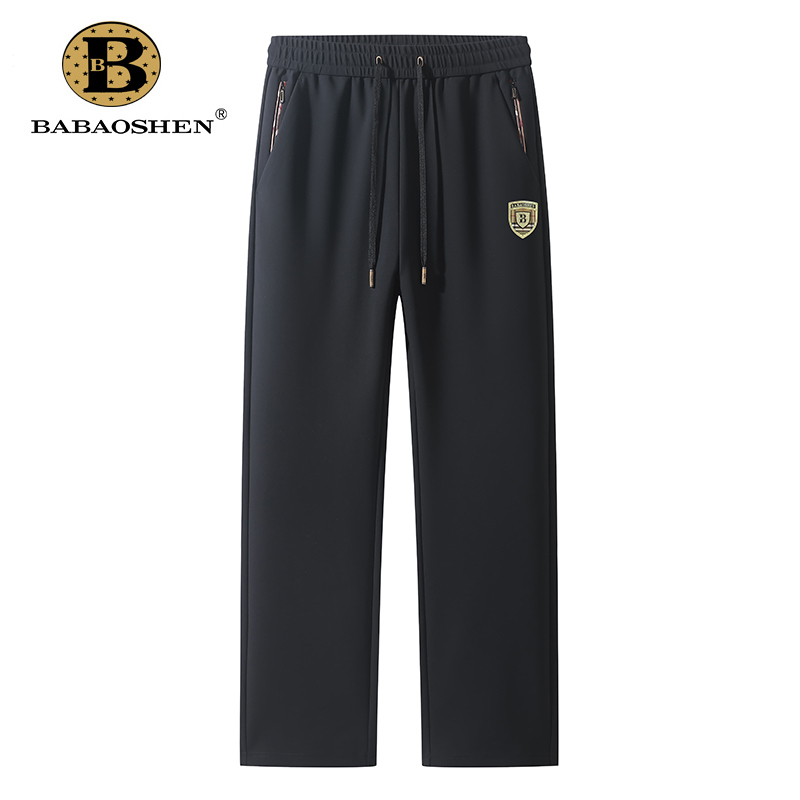 Babao Shen 2025 Spring New Men's Casual Pants Fashionable Versatile Loose Straight Long Trousers Men's Sweatpants