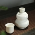 Gốm sứ Đức trắng sứ ấm hai hoặc hai nồi lẩu Nhật Bản gia đình nóng ấm rượu vang tách ly rượu giá để rượu độc đáo Rượu vang