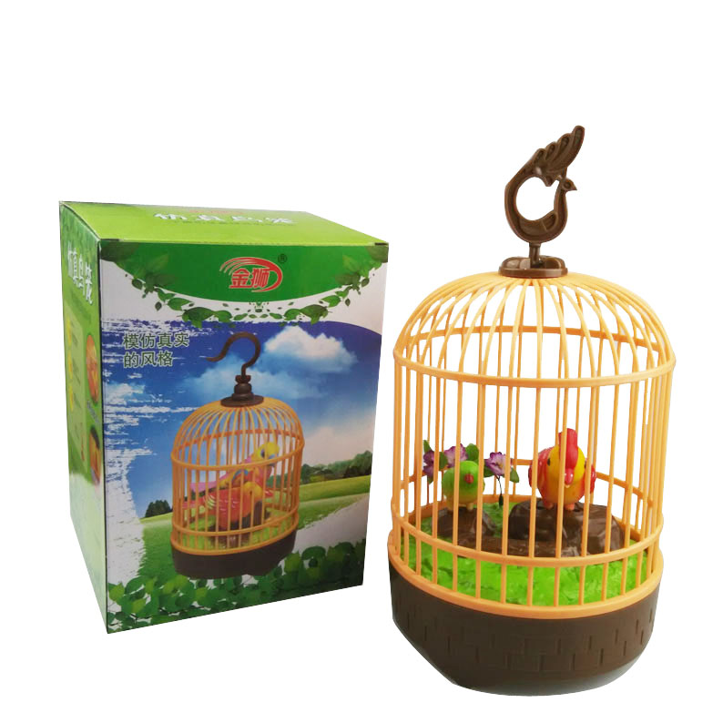Large number induction voice-controlled small bird cage Puzzle Toy Electric Birds will be called to talk and parrot children's presents