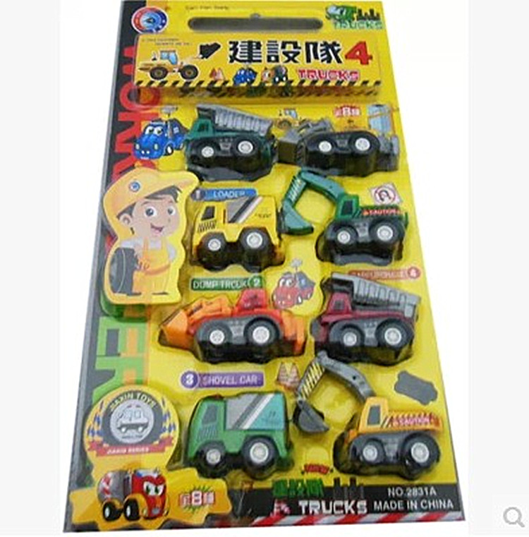Recommended engineering car model 2831 BREAKING dredger Bulldozer Transporter transport back force Inertial Children Puzzle Toys
