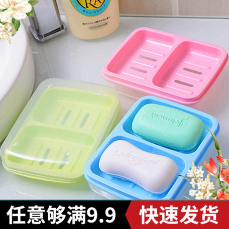 Creative Home Daily Goods Korean Home Practical Artificial Archives Small Commodities Double-deck Soap Box