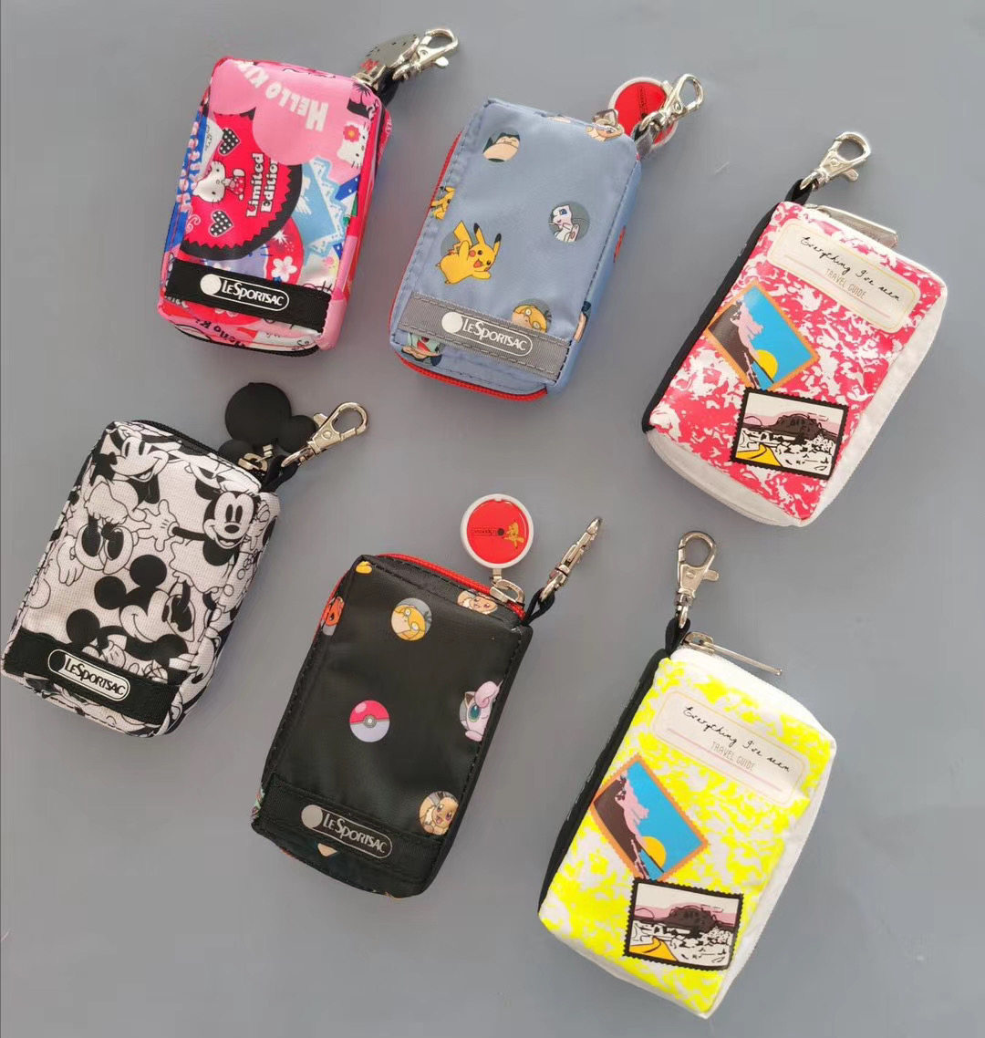 LesportsaccLeSportsac Zero Wallet New Hand Grab Bag Accessories Pendant Bag Cute Bag Hang Accessories