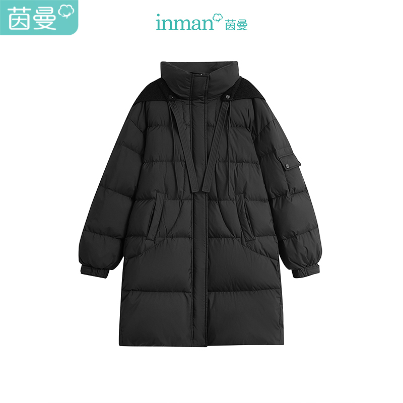 [Off-Season Clearance] [Same Style as in the Mall] Yinman Three-Proof down Jacket Winter Women's Hooded Mid-Length Thick Coat