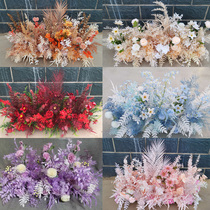 Wedding Props New Platoon Flower Art Stage Decoration Silk Flower Scene Arrangement Wedding Simulation Sen Road Leads Flower Platoon