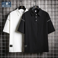 Thêm hai mùa hè áo phông ngắn tay size lớn cho nam cộng với áo sơ mi POLO béo mập áo thun nửa tay nam hàn quốc - Polo t shirt golf