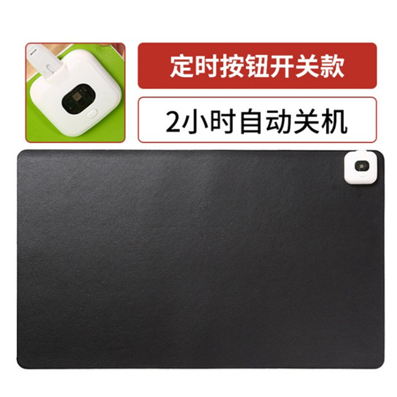 Timed computer desk desk warm black mouse pad heated desk mat student writing homework green hand warmer pad