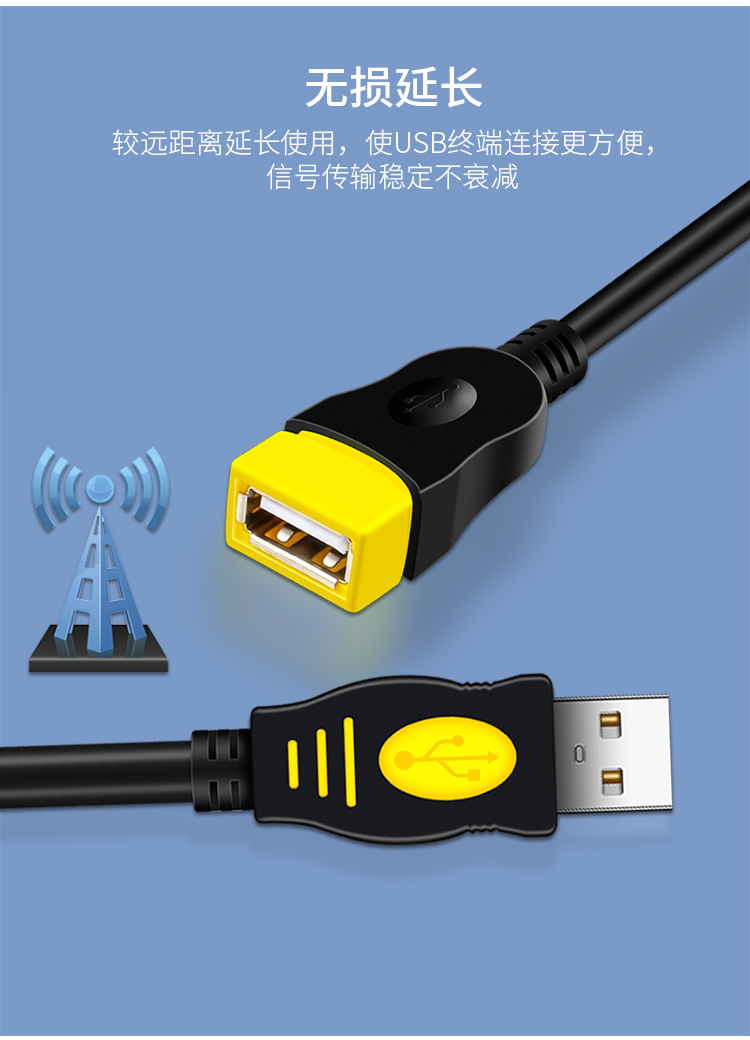 Jinghua USB máy in cáp mở rộng từ nam đến nữ máy tính xách tay kết nối máy in chuột và cáp dữ liệu bàn phím - USB Aaccessories quạt cầm tay miniso