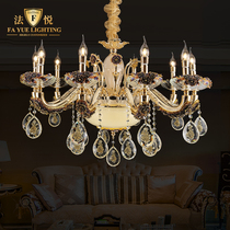 Fa Yue lighting French luxury living room crystal chandelier European Villa High Hall luxury palace custom lamps