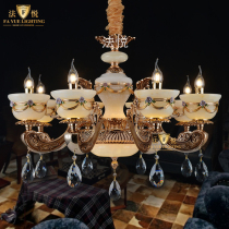 Fa Yue lighting French Jade lamp high-end custom retro Villa chandelier hotel engineering lighting European bedroom lamp