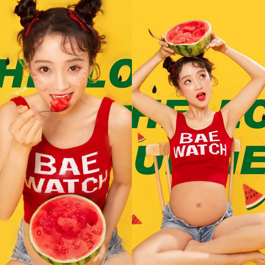 2021 New Photo Studio pregnant women theme clothing Japanese mother-to-be photo fresh fashion casual pregnant mommy suit