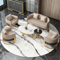 Nordic sofa office high-end light luxury modern simple business clothing store reception meeting small sofa