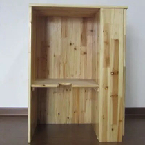 Kindergarten tea cup cabinet childrens tea cup holder storage rack solid wood tea bucket cabinet single side