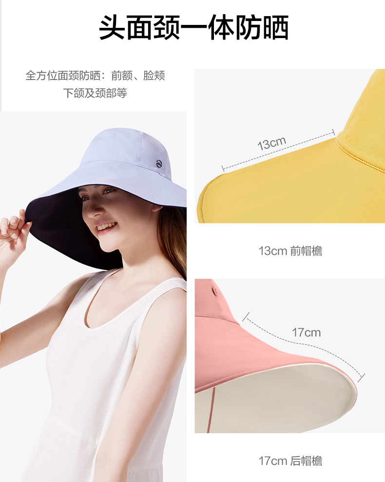 蕉下 升级加大帽檐 时尚防晒渔夫帽 UPF50+ 图3