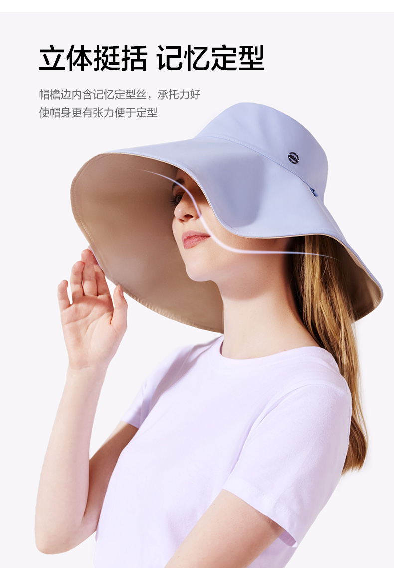 蕉下 升级加大帽檐 时尚防晒渔夫帽 UPF50+ 图12