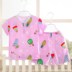 . Ba tuổi bé pajama mùa hè siêu mỏng lụa bông set boy model mỏng cô gái với quần áo máy lạnh lụa childrens quần áo về nhà. 