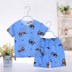 . Ba tuổi bé pajama mùa hè siêu mỏng lụa bông set boy model mỏng cô gái với quần áo máy lạnh lụa childrens quần áo về nhà. 