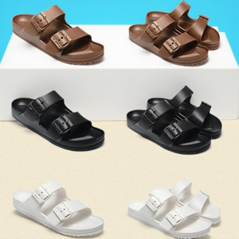 Eva Birkenstock Arizona Men's and Women's Sandals Waterproof Non-Slip Beach Shoes Outdoor Shoes Export Shoes Correct Lettering