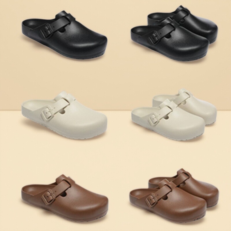 Boken Eva Waterproof Plastic Toe-Cap Slippers for Men and Women, Beach Shoes, Slip-On Outdoor Casual Shoes