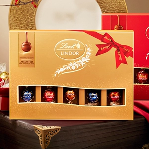 Lindt Soft Heart Chocolate - подарочная коробка из 14 пакетов 168 г, импортированная из Швейцарии