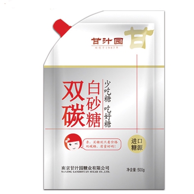 [甘汁园 双碳白砂糖 500g]