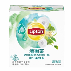Цветочный нектар lipton/立顿 清衡茶 蒲公英绿茶 21g(7包)