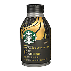 Пить кофе 星巴克 派克市场黑咖啡咖啡饮料 270ml