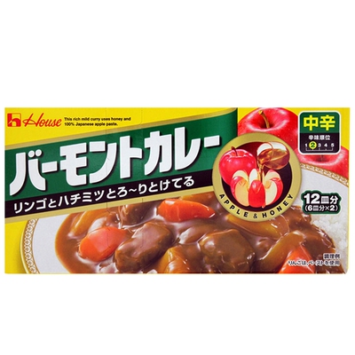 Хорошая слуга Apple Curry приправа слегка пряная 230G Япония Импортированная Япония