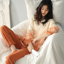 A D] comfort pyjamas ~ at home also have to be beautiful and beautiful with spring and autumn pure cotton Korean version sweet and cute and thin suit