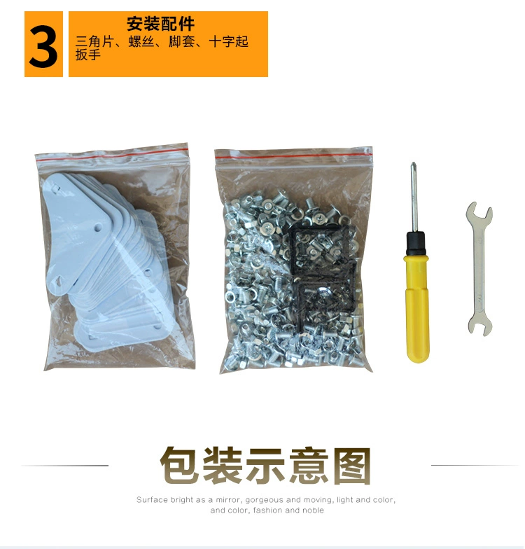 Ba tầng lò vi sóng giá thép kệ siêu thị kho nhà để xe tầng hầm mảnh vụn kệ bếp - Kệ / Tủ trưng bày