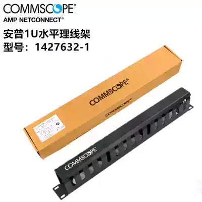 Compuamp AMP wire rack 1 metal wire organizer cabinet 1U flat ring cable manager 1427632-1