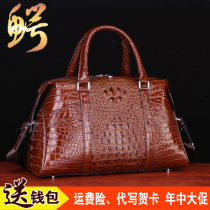 Thai avocado leather mens bag upscale large capacity genuine leather handbag for short travel baggage bag single shoulder bag man