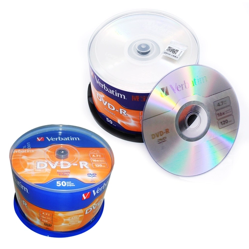 [Подлинная бесплатная доставка] DVD-R DVD-R Blang Disc DVD может печатать ожоги 4.7G50 таблетку