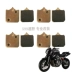 Xe máy Benali Huanglong BJ600GS Yellow Cruise 600 Miếng đệm phanh trước và sau bằng đồng Đĩa phanh đĩa đệm giày - Pad phanh