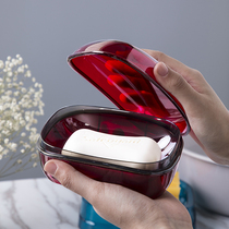 Day-style large soap box with lid home Idea drain soap box toilet Nordic double layer laundry soap box
