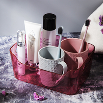Japan-style Transparent Cosmetics Containing box minimalist desktop Home Dormitory Women Mask Bathroom skin-care product finishing box