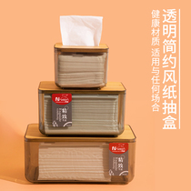 ins Nordic minimalist creative paper towels box home living room transparent cramps kitchen dining room dining towel paper containing box