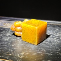 Boutique Fujian Shoushan Tianhuang stone seal and play collection calligraphy gold and stone seal carving leisure seal name stamp ornaments