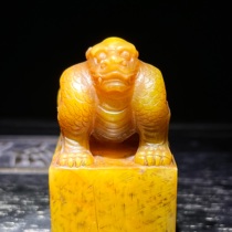 High-quality Fujian Shoushan Tianhuang stone seal and play collection calligraphy stone seal carving leisure seal name stamp ornaments