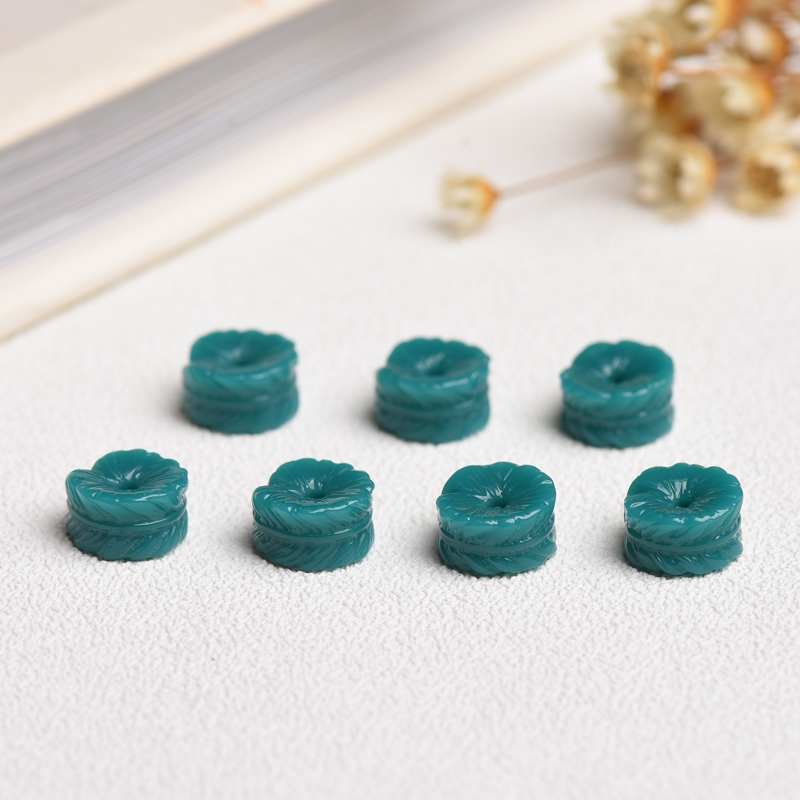 Natural optimized turquoise accessories Feather snap ring, Passion Seed, Moon, Bodhi hand string, single bead