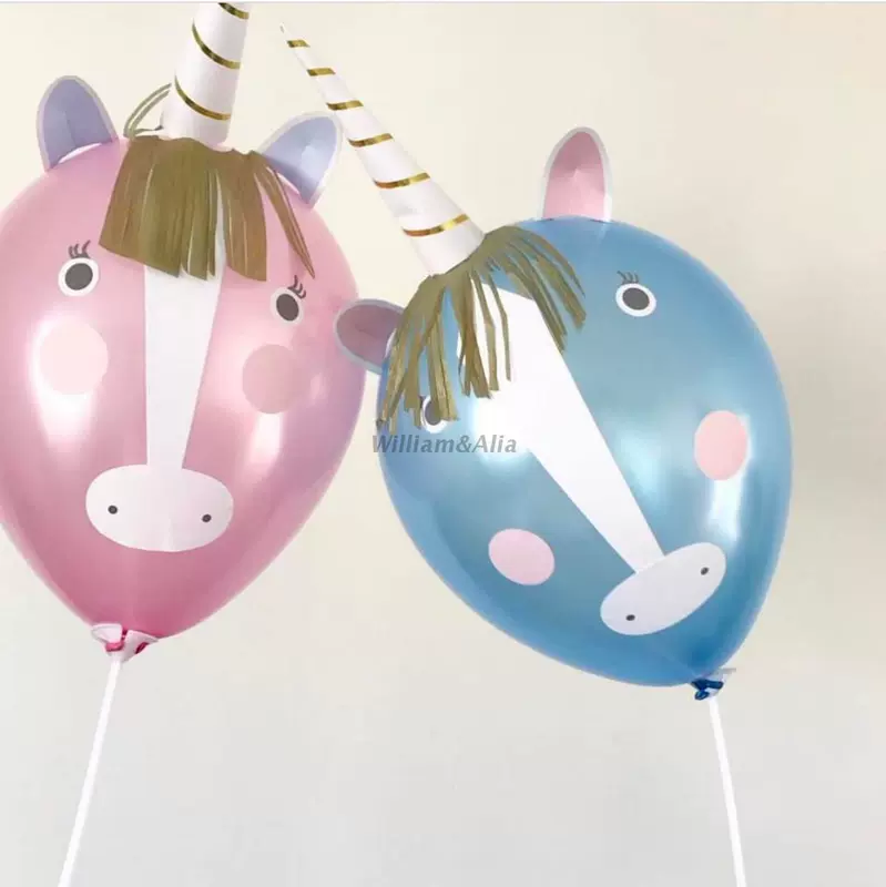 Spot | WilliamAlia đồ chơi trẻ em đích thực động vật dễ thương DIY bóng kỳ lân - Khác búp bê đồ chơi