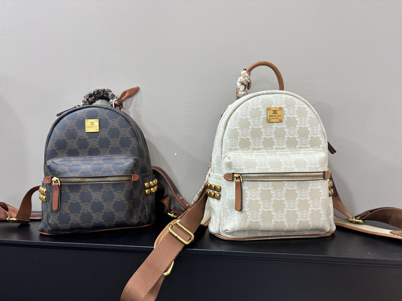 Shilin Presbyopia Arc De Triomphe Fashion Rivet Versatile Casual Travel Daily Backpack Jason Patch