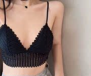 Net đỏ Hàn Quốc phiên bản mới V sling sâu vest ren tan trong nước sexy trở lại sexy đồ lót ngắn đơn ly mặc tam giác.