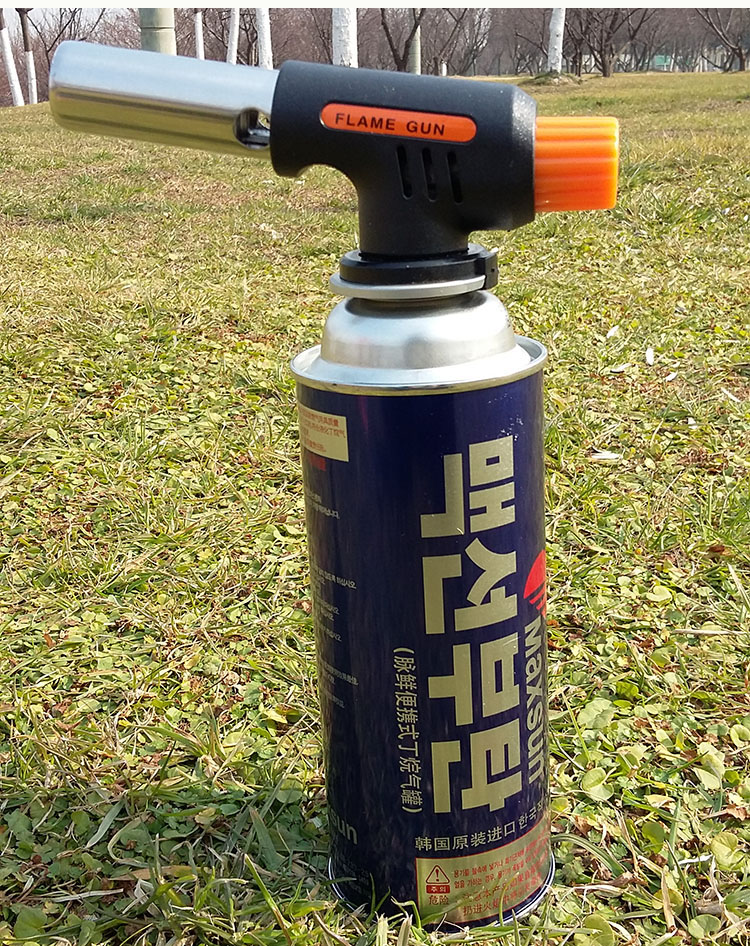 South Korean portable card spray gun gas tank gas jet fire gun spray fire gun welding nozzle gas welding gun