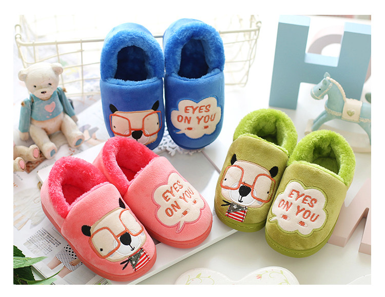 Pantoufles enfants en autre pour hiver - semelle caoutchouc naturel - Ref 1005693 Image 27