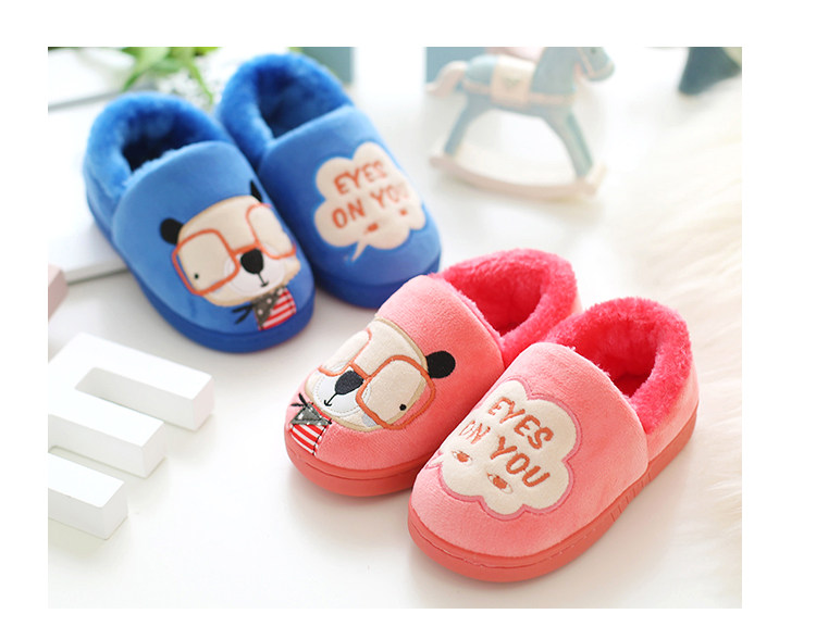 Pantoufles enfants en autre pour hiver - semelle caoutchouc naturel - Ref 1005693 Image 22